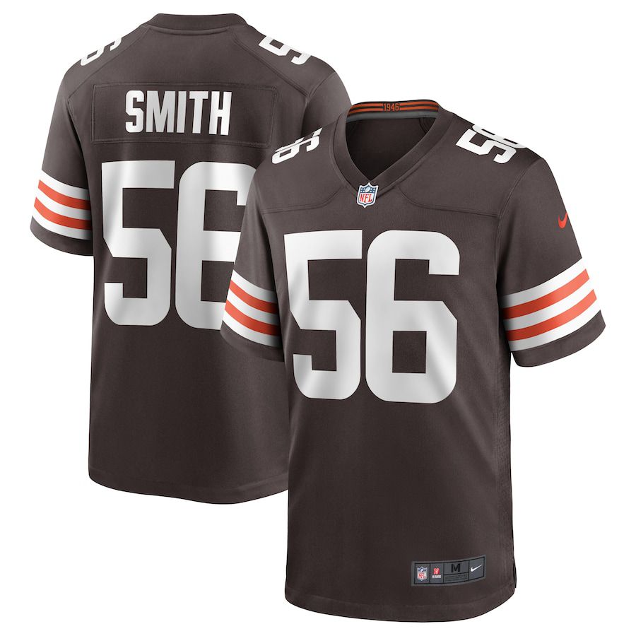 Men Cleveland Browns 56 Malcolm Smith Nike Brown Game NFL Jersey